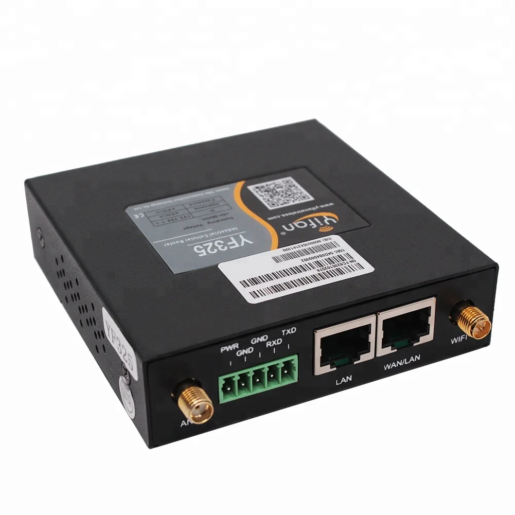 YF325 агрегатор 4g промышленный LTE маршрутизатор со слотом для sim-карты и 2 портами Lan