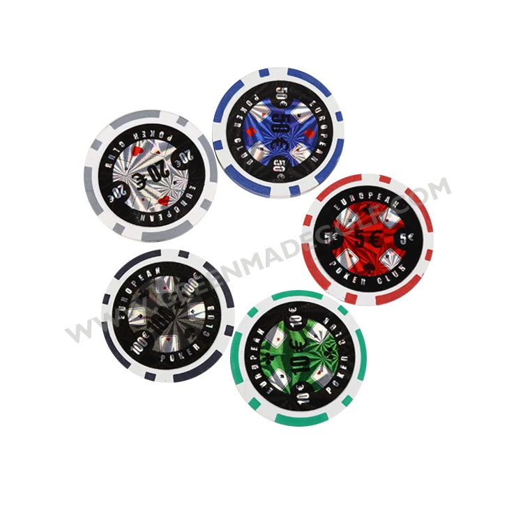 Golf ball marker custom printing pocket chips with color sticker logo