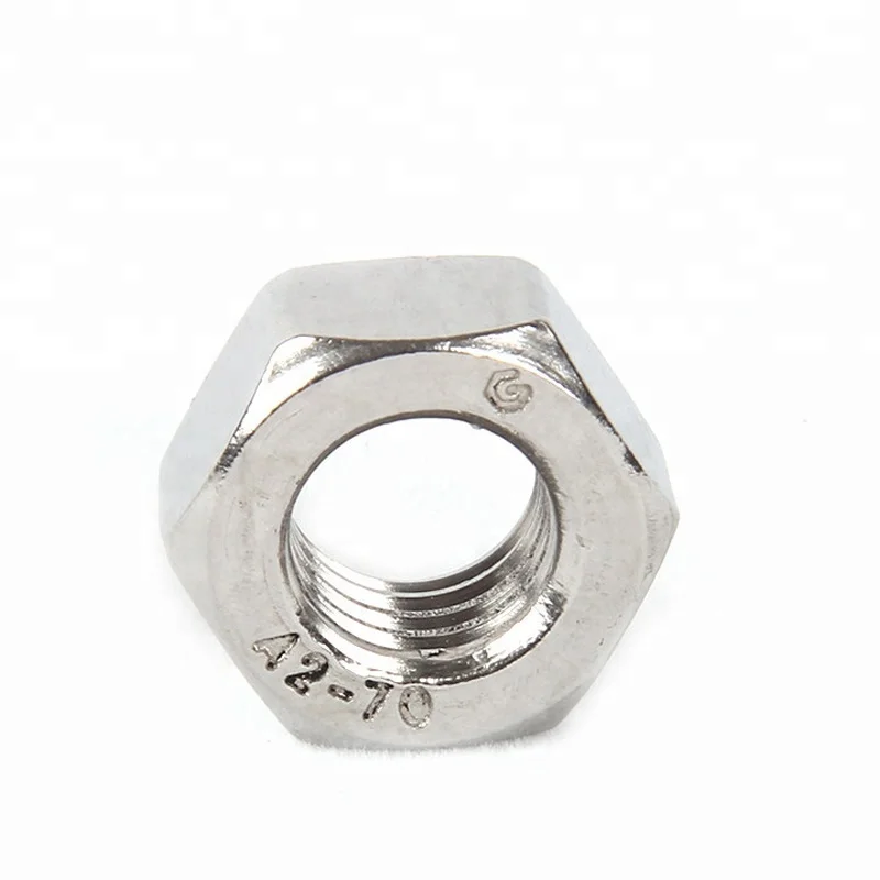 M8 M10 M12 Carbon Steel Nickel Plated Hexagon Nut