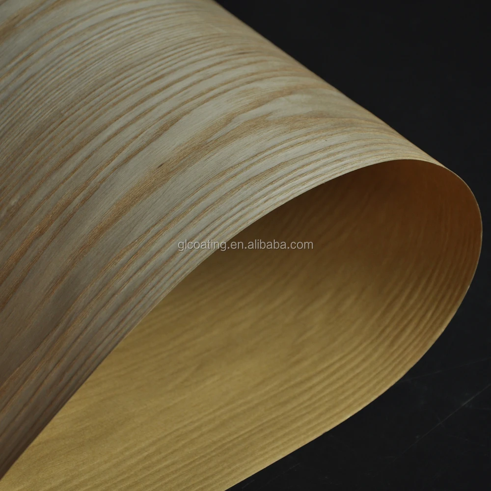 
Bookmatched Natural Chinese Ash Craft Paper Back Wood Veneer for panel 