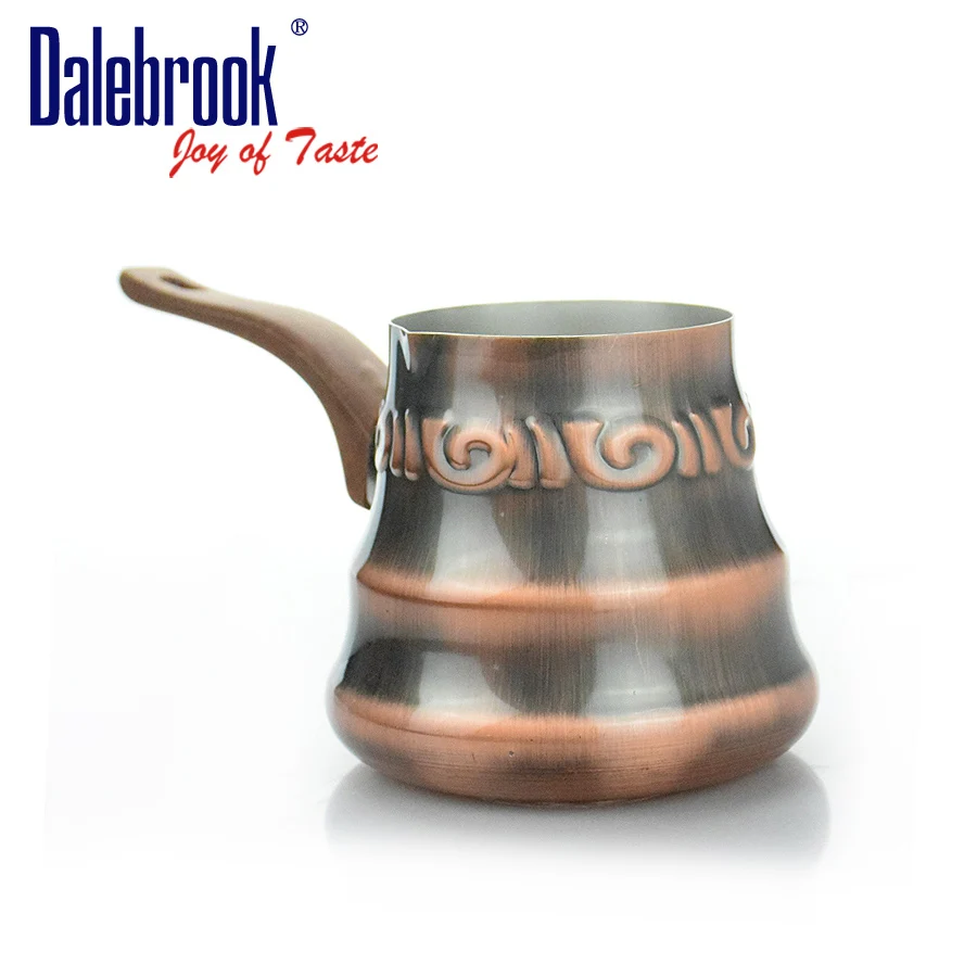 
Dalebrook Turkish Arabic Greek Cezve Ibrik Coffee Warmer Induction Tea Milk Brass Stainless Steel Coffee Pot Cookware Set 