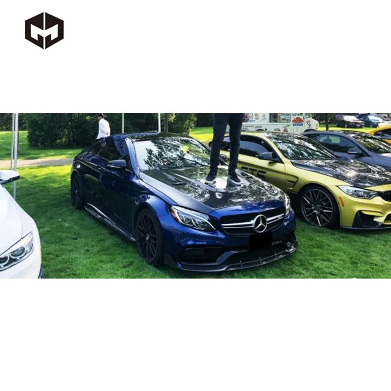  Капот из акрилового углеродного волокна AF-IMP для передней крышки двигателя Mercedes Benz C-Class W205 C63 AMG Sedan