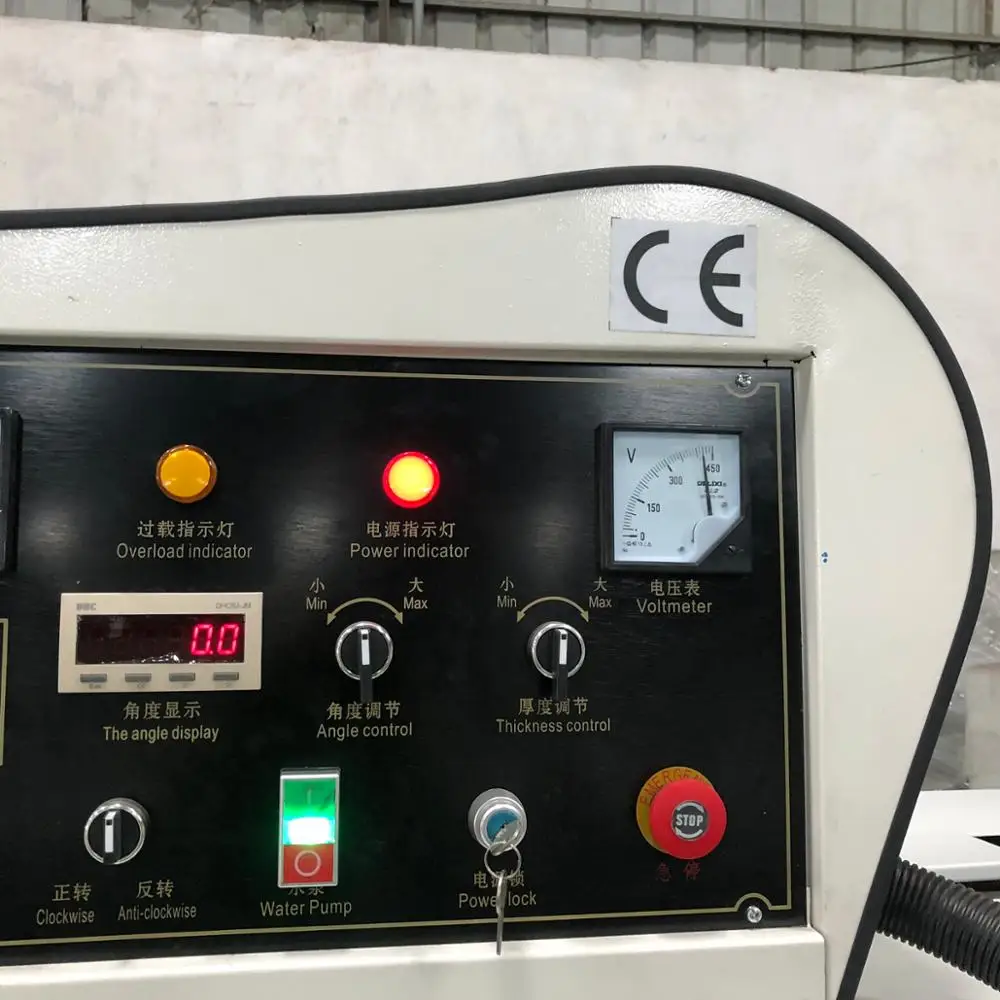 9 motors Glass edging machine with 45 degree  showroom glass door window