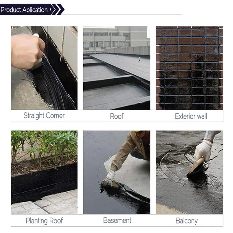 Liquid rubber bitumen waterproof coating for building