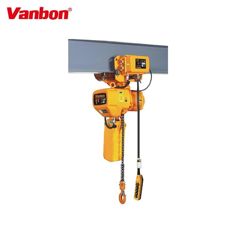 Vanbon china factory crane lifting parts chain block hoist electric 1t with good price