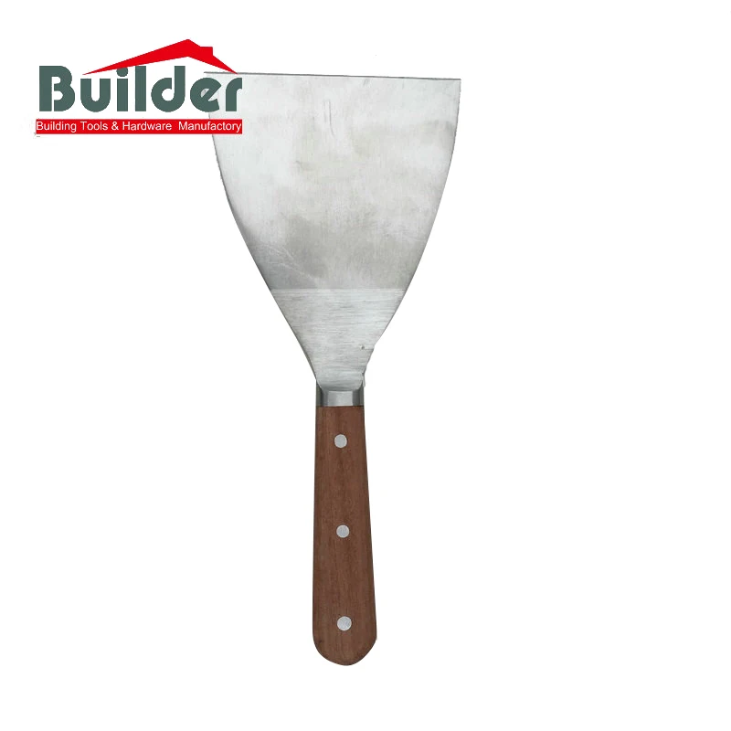 Stainless Steel Putty Knife Scraper With Wooden Handle