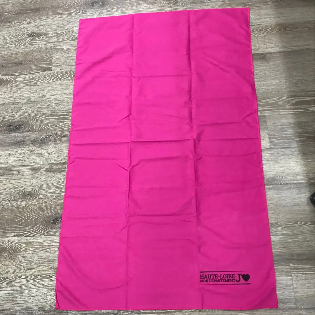 Microfiber sports towel beach towel custom logo made in China