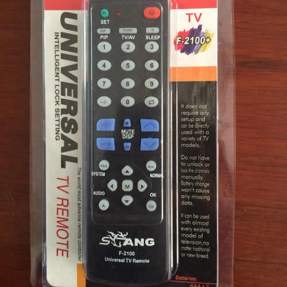 newest Universal Remote Control F-2100 for all brands tv,easy and cheaper