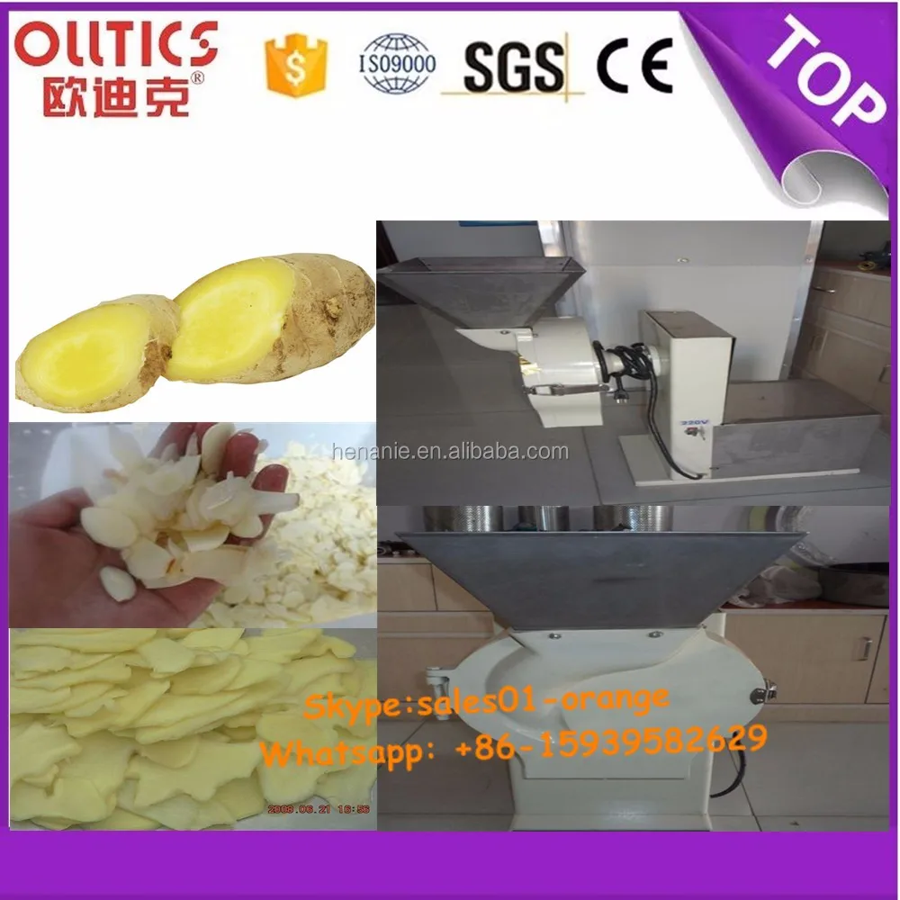 Garlic Slicer Machine / Ginger Slicing Machine / Onion Shallot Slicer for Sale