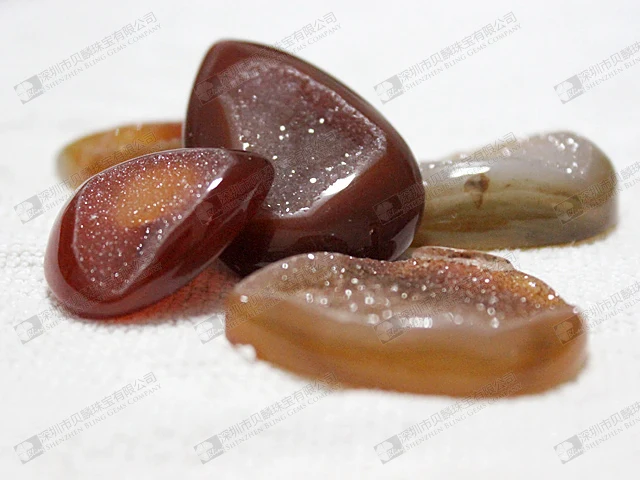 Factory price gemstone druzy agate stone for jewelry making