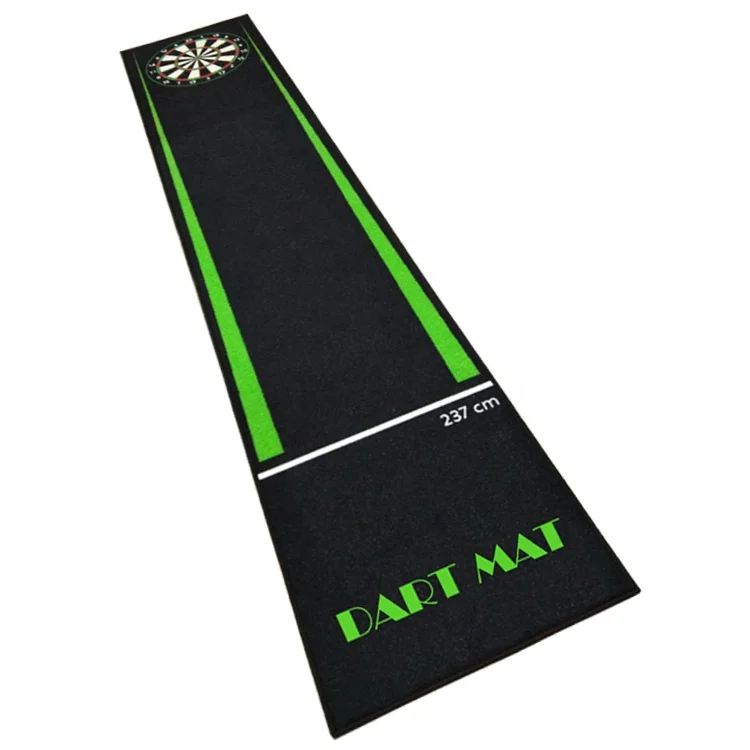 Free shipping for 1pc MOQ waterproof indoor logo customized dart floor mat for club