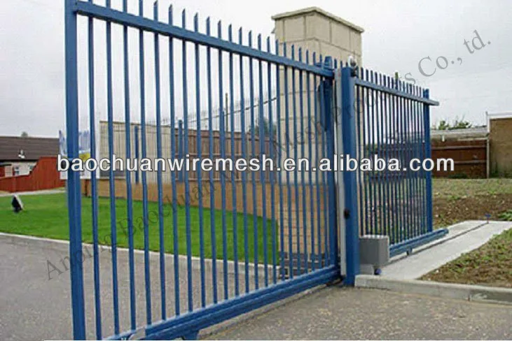 Sliding Gate Wireless Control Electrically Operated Steel with Motor Hot-dip Steel Metal High Quality Garden Fence Powder Coated