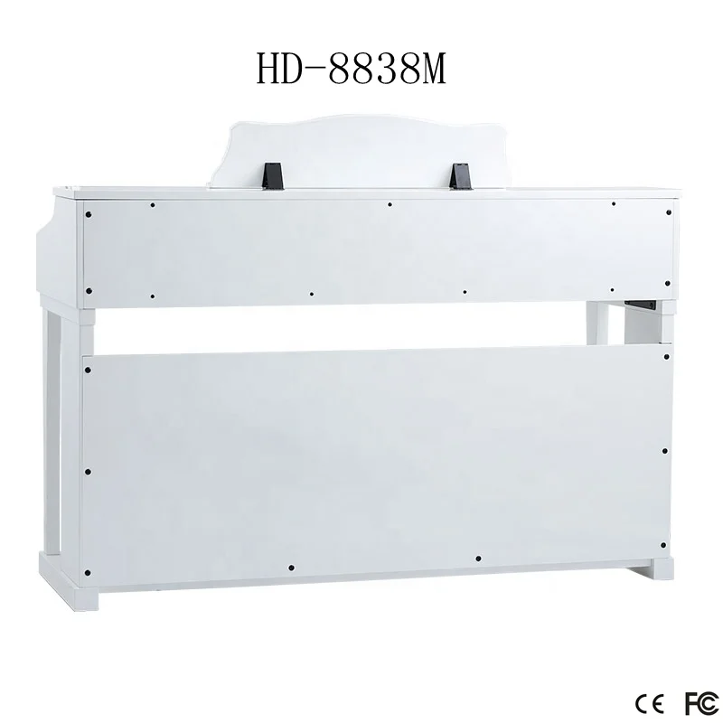 HUANGMA Premium Quality Pearl White Digital Upright Piano HD-8838M