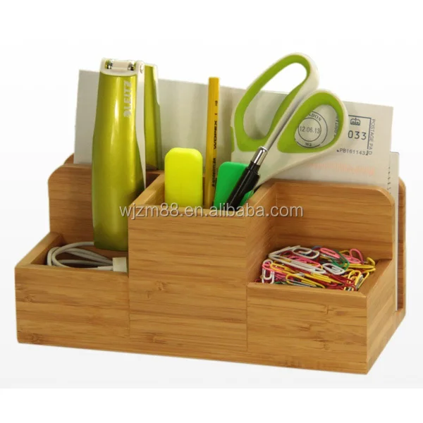 bamboo desktop organizers, bamboo Desktop note &Letter Holders, pencil holders wholesale