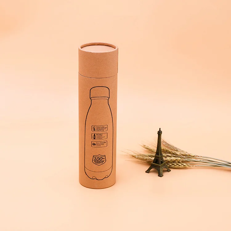 Luxury Printing Kraft Round Cardboard Tube For Bottles Packaging Cosmetic Kraft Paper Tubes