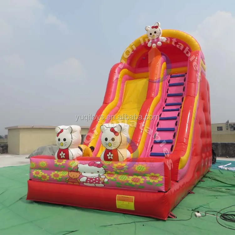 High Quality Inflatable Slides Cute Cat Adult Playground Slides For Kids Slide Manufacturer