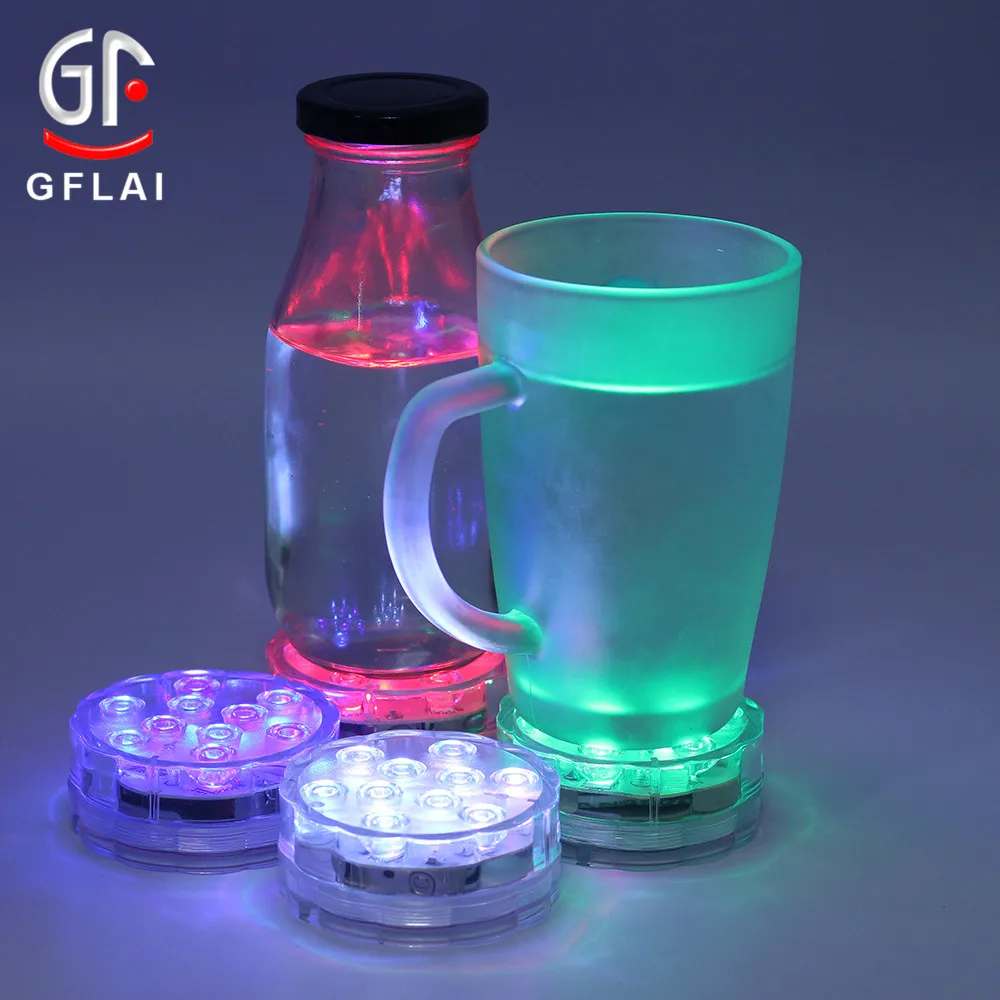 GFLAI Оптовая 3AAA батарея работает меняющий цвет RGB светодиодная подсветка с дистанционным управлением