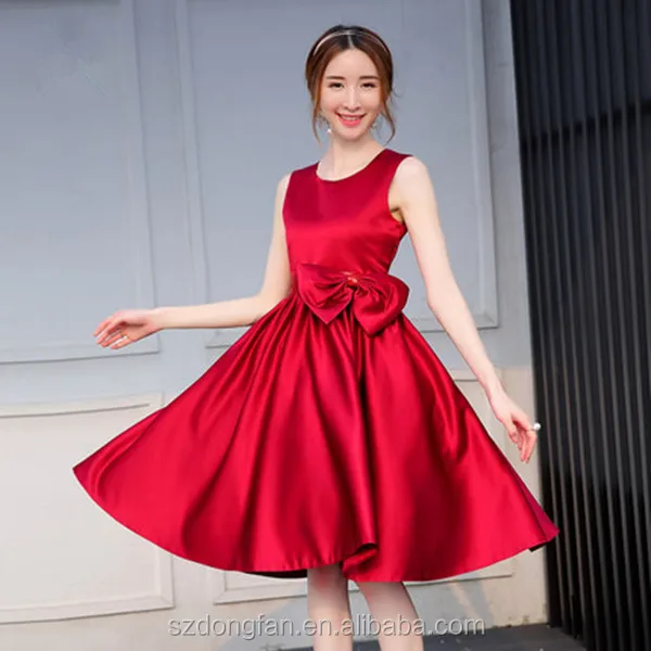 Mom And Daughter Red Dress Summer Clothing For Mother And Daughter Cotton Mixed Dress Girls Pretty Style Print Flowers Dresses