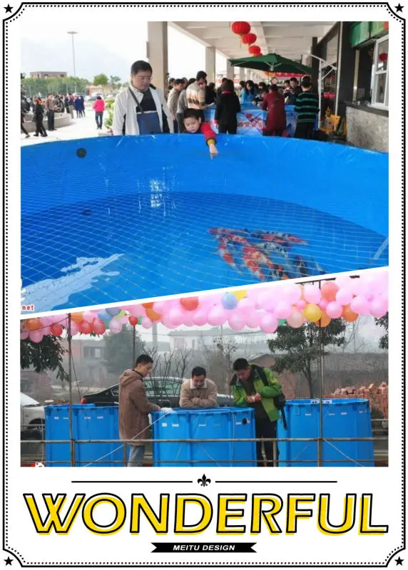 Aquarium PVC Tarpaulin Foldable Fish Pond