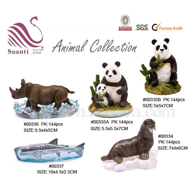 Shenzhen Lovely Polyresin Animal Collections Panda Crafts Miniatures