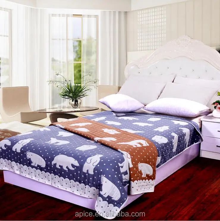 
Anti-bacteria Baby 6 layer gauze towelling coverlet, gauze bed cover 