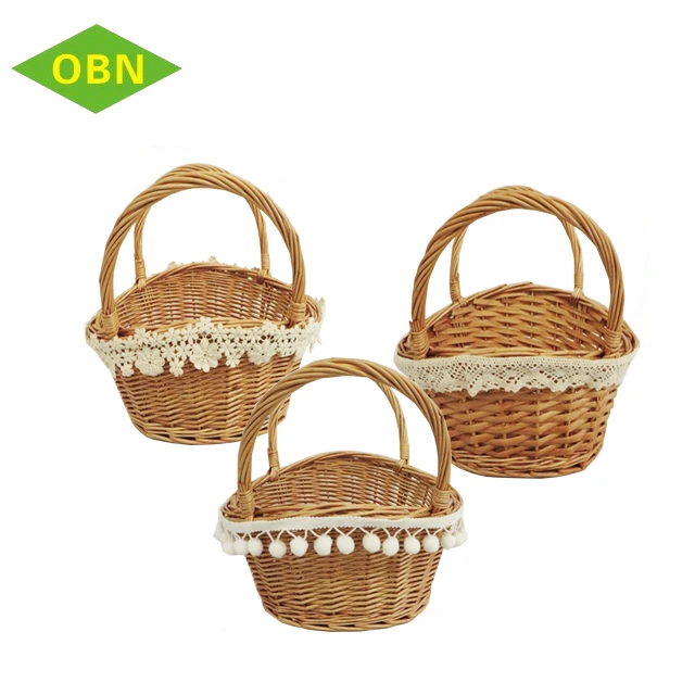 
Wholesale natural deco gift woven mini wicker basket bag 