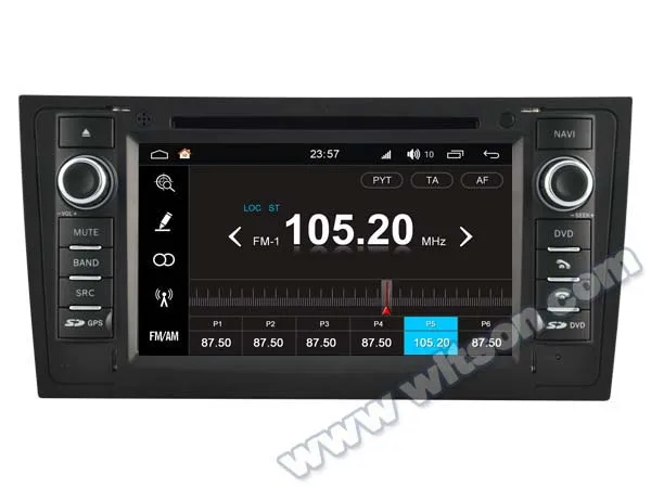 WITSON S200 ANDROID 8,0 процессор автомобильный DVD навигации для AUDI A6 1997 2004 OCTA CORE DVR CARPLAY