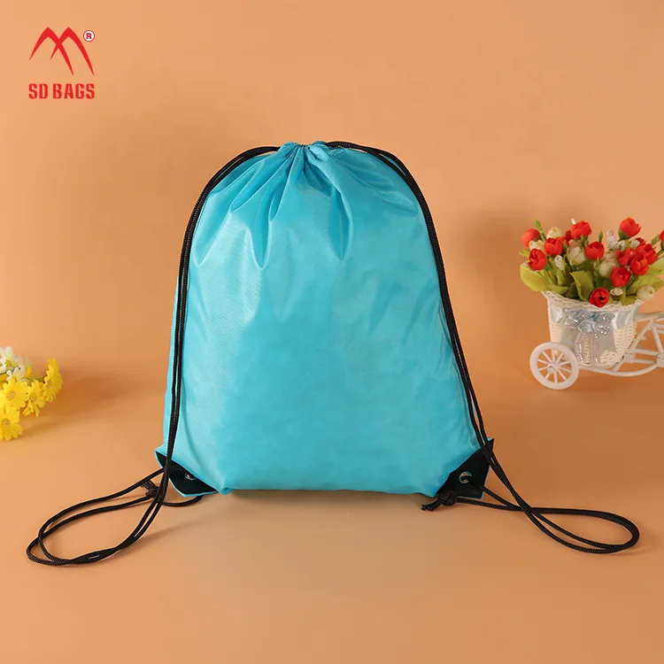 Drawstring School Bag, Drawstring Backpack Accept Customized Logo SD Bags Blank SDP Fashion Style No MOQ Multi- Color Polyester