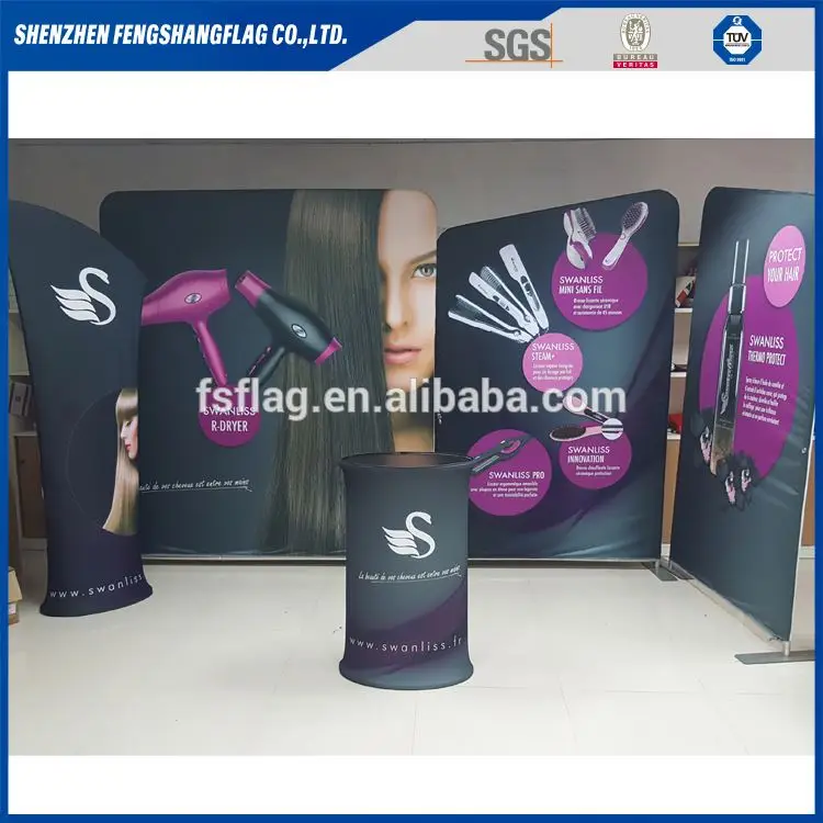 10ft 10x20 trade show backdrop stand curved exhibition booth system panel