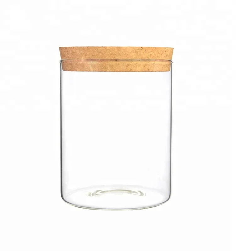 Пробковая Крышка для стеклянных кухонных контейнеров для хранения пищи