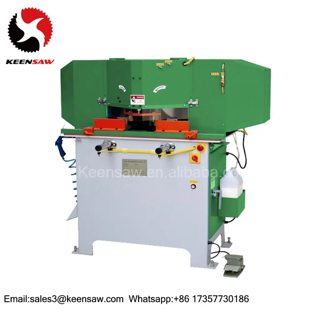 double blade saw machine 45 degree aluminum angle cutting machine LGJ-350-2A