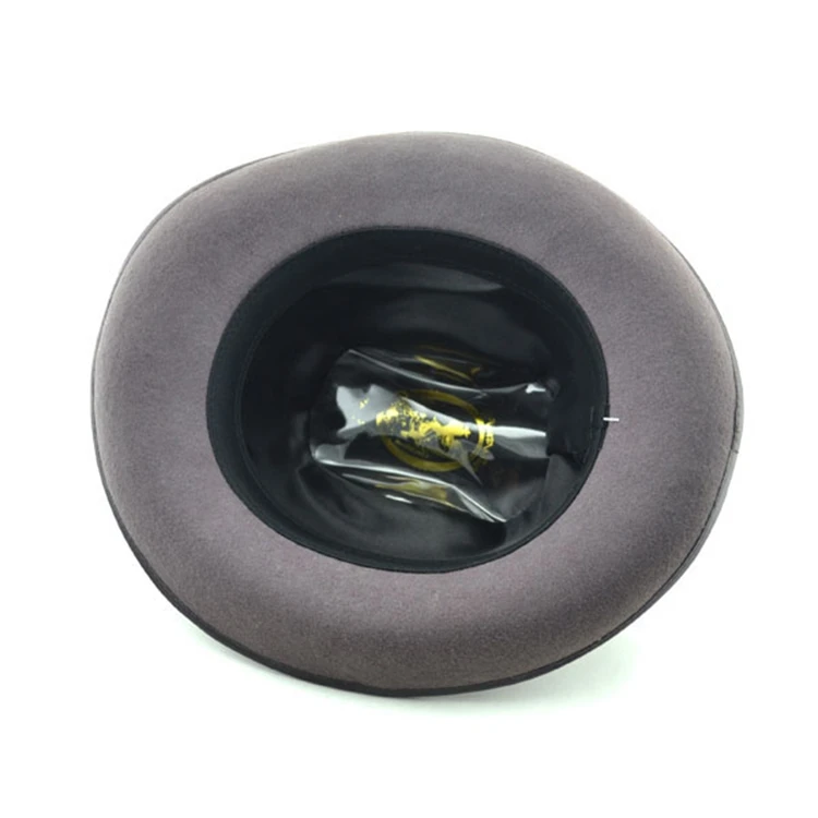 Winter Plain Dyed Wool Felt  Custom Decoration Fedora Hat