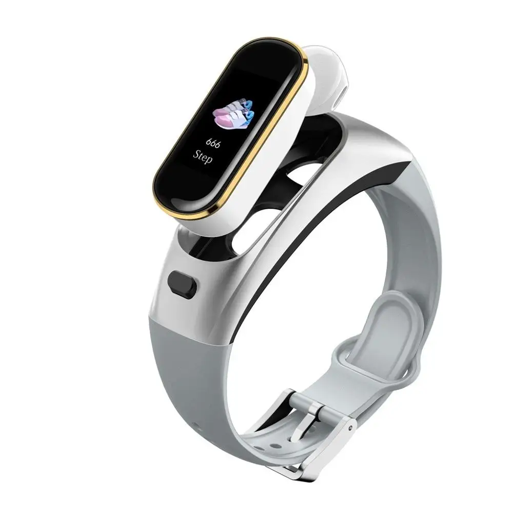 Смарт-наушники BT Беспроводные с монитором кровяного давления, пульсометром, спортивные водонепроницаемые беспроводные наушники, часы H109