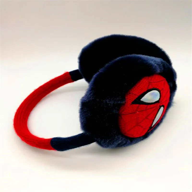 custom ear warmer  embroidered Spiderman plush earmuffs