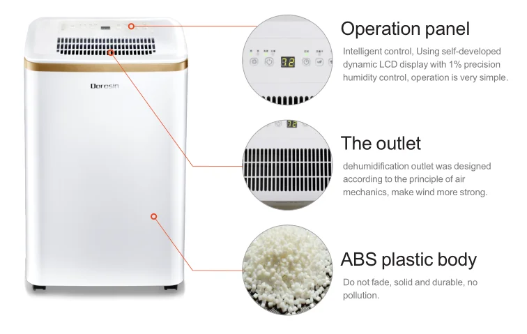 
Dorosin 25pint 12L quickly dry Humidity Removal Domestic dehumidifier for washroom 