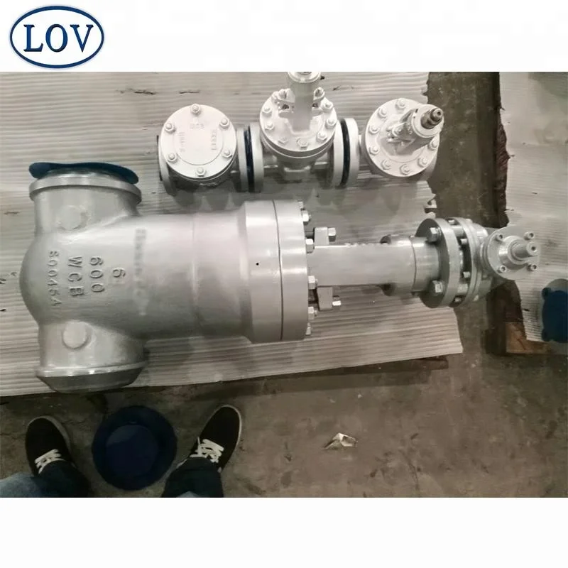 6 Inch 600LB Pressure Seal Bonnet Rising Stem Gate Valve Butt Weld WCB Gate Valve Prices