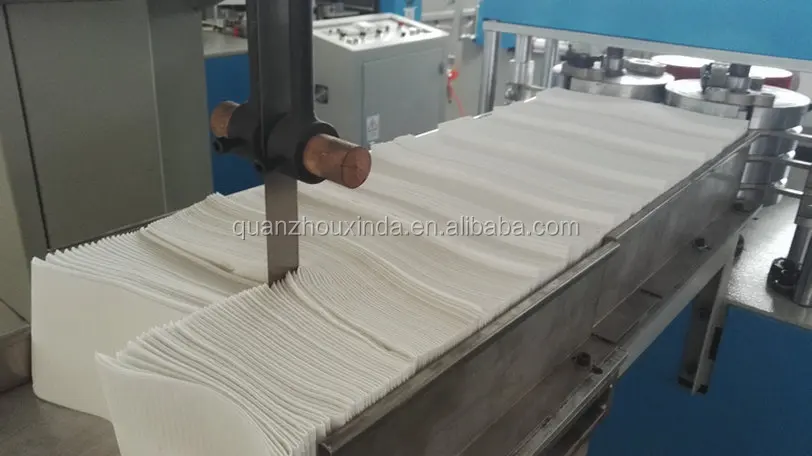 Medical Multi Colors Waterproof Disposable No Tie Folding Paper Dental Bibs & Dental Napkin Tissue Cutting and Making Machine