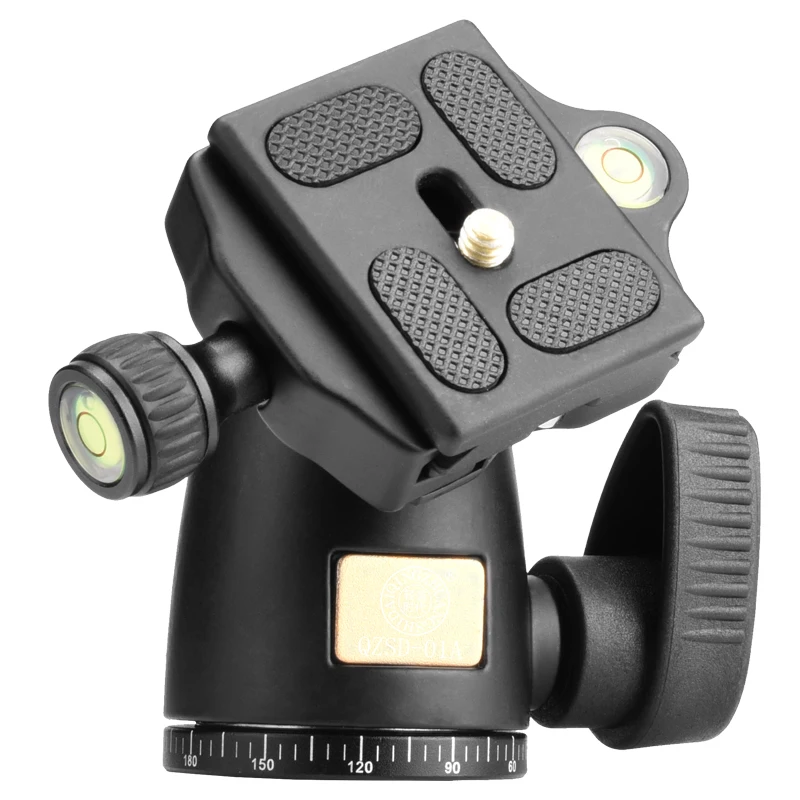 tripod head 1/4 screw mount for the photographic equipment,camera accessories with ball head for tripod monopod