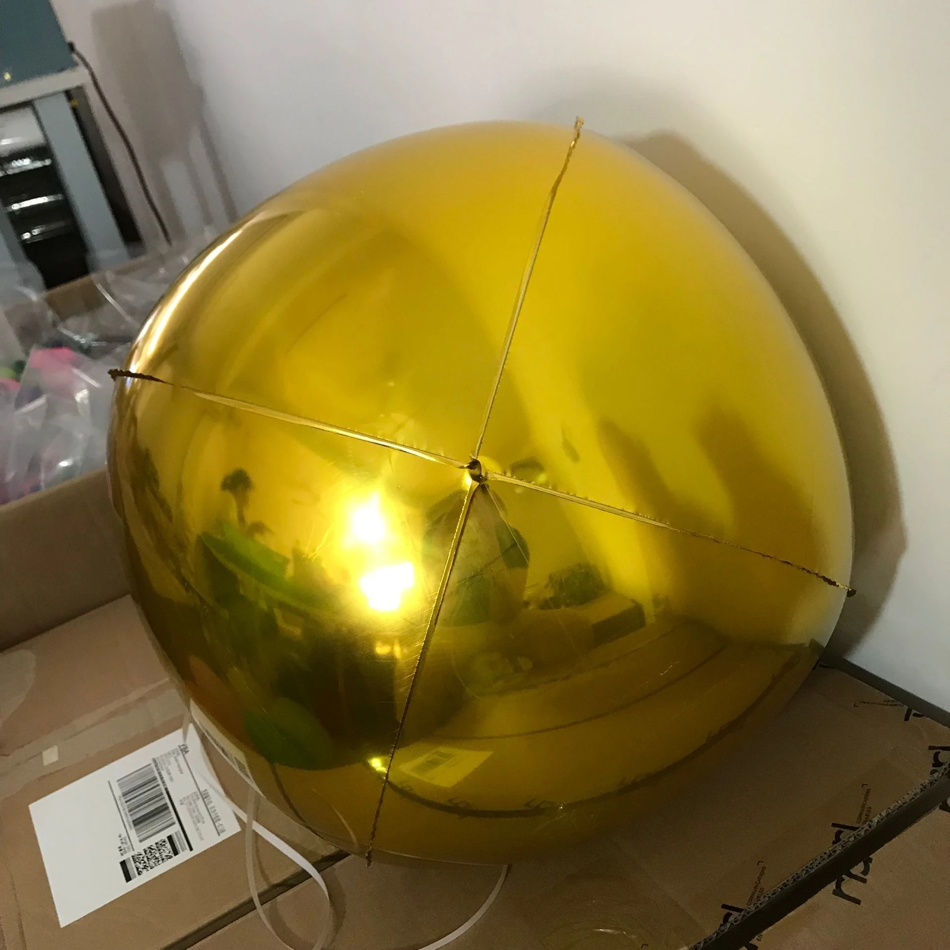 4D Round Shape globos aluminium Foil balloon party decoration