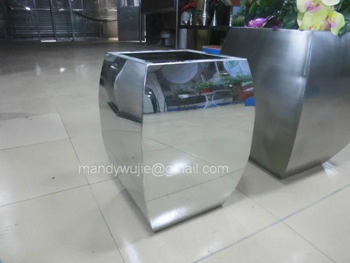Large Mirror Finish Stainless Steel Planter Box