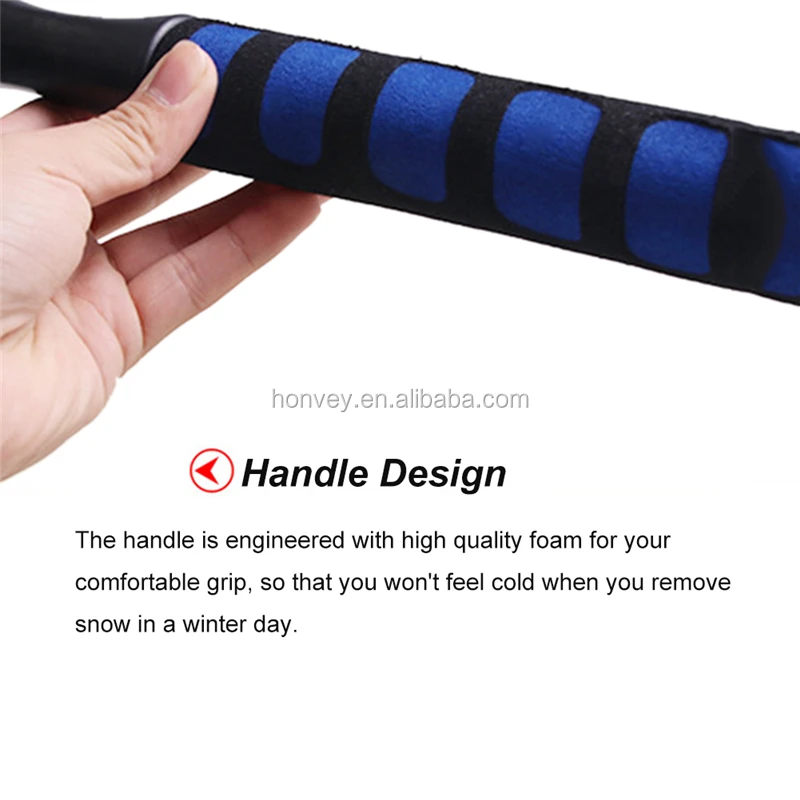 
HONVEY Multi-functional EVA Foam Long-handled Snow Brush Winter Snow Shovel Ice Scraper 
