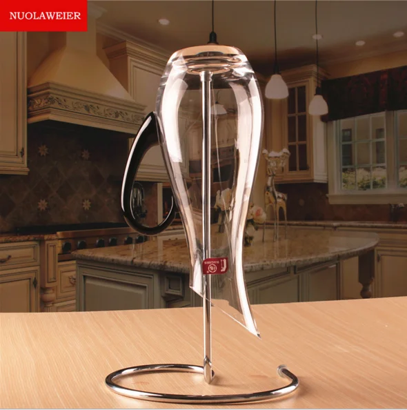 Wholesale Fashion High Quality Glass Wine Premium Colored Decanter Crystal Wine Decanter Glass Decanter