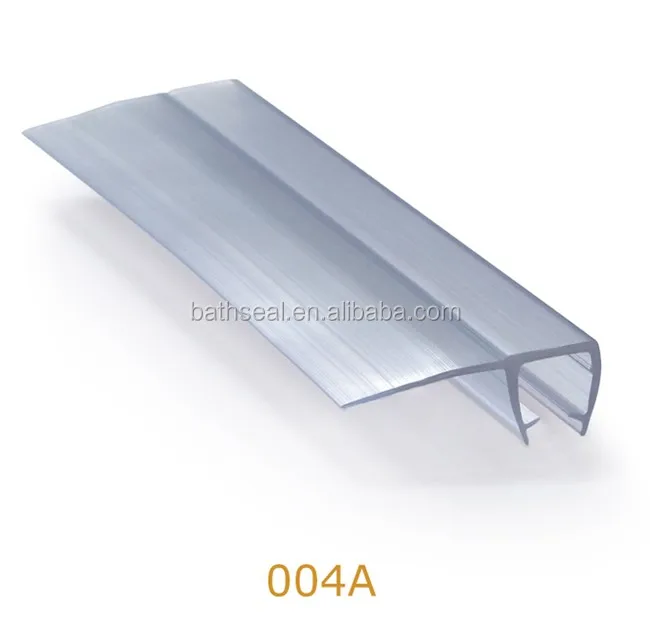 Made in China Door side waterproof soundproof transparent plastic shower screen Rubber seal strip