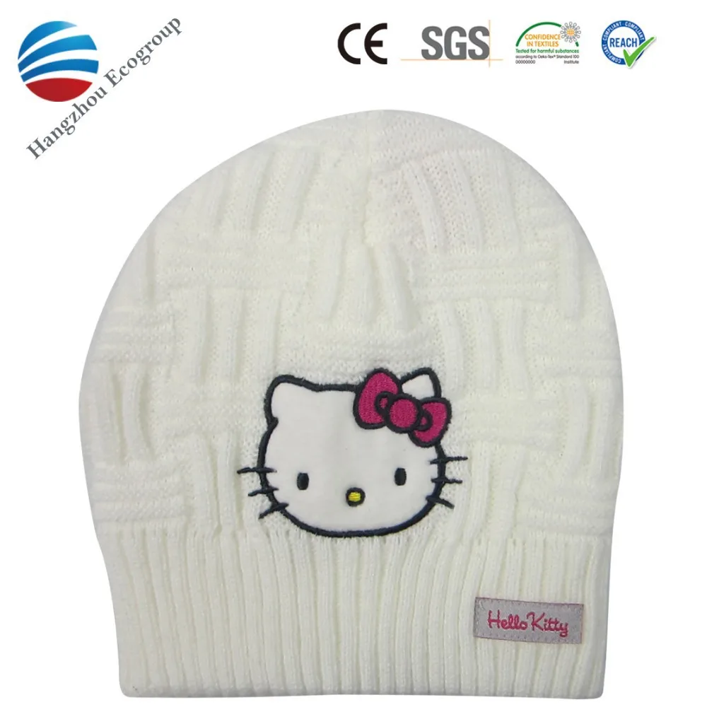 Warm winter acrylic kids hat scarf gloves set