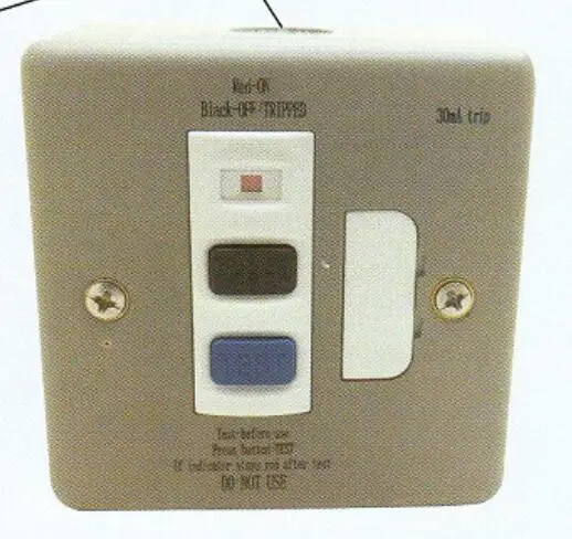 UK RCD fuse spur unit fused spur unit Plastic Clad Switched Fused Spur Connection Unit