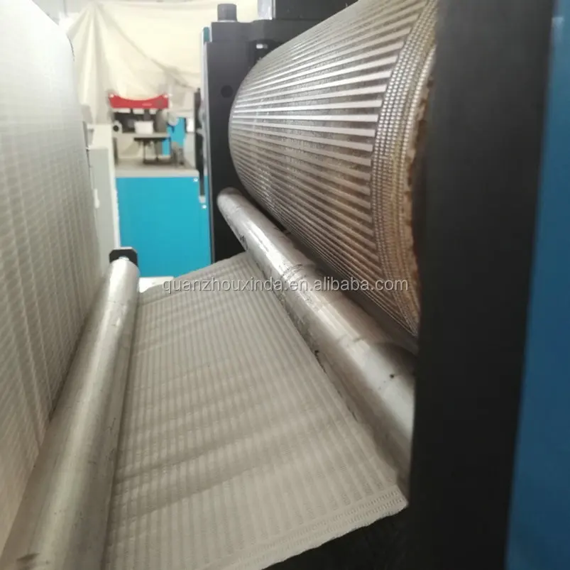 small line of production of dental napkin bibs making machine