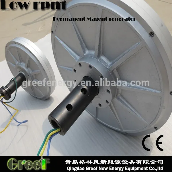100W 200W 500W1KW 2kw3kw5kwГенератор с постоянными магнитами без сердечника