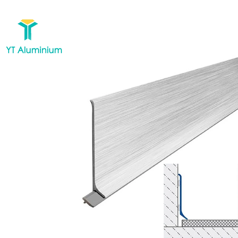 Manufacturer Customized Aluminium Cove Skirting Profiles Finishing Trims Quarry Corner Trim