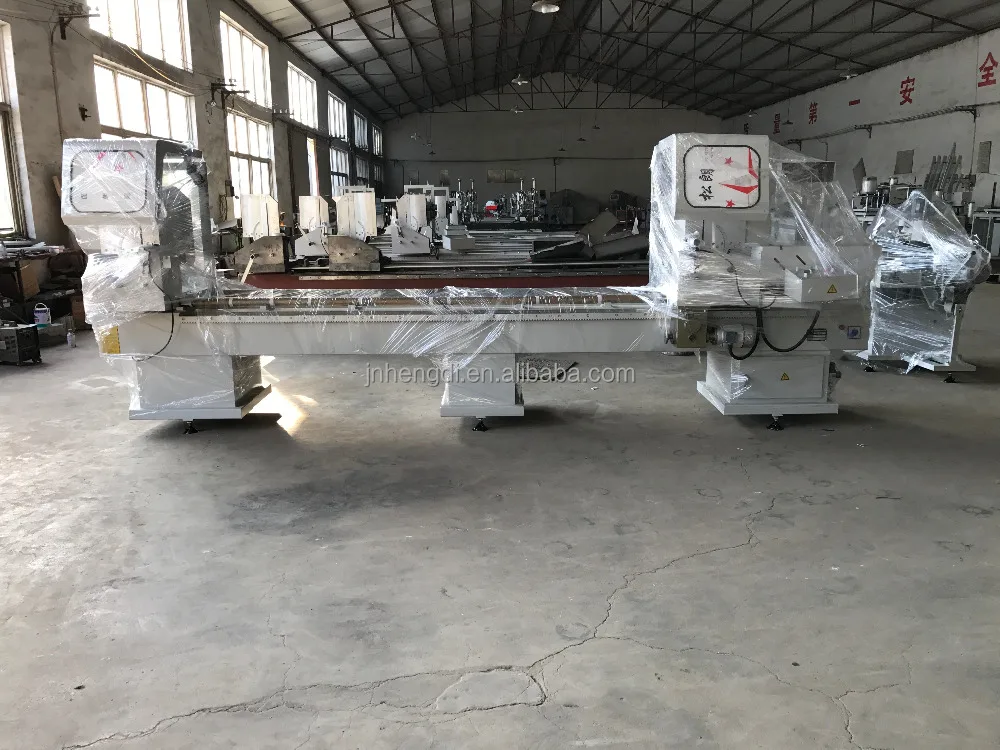 double head precision cutting saw machine / aluminum & pvc profile cutting machine