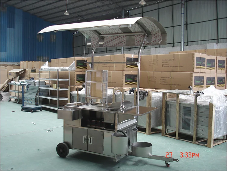 Factory price mobile food cart mobile food cart with wheels